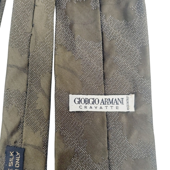 Vintage Authentic Giorgio Armani Men's Neck Tie Pure Silk - Picture 10 of 12